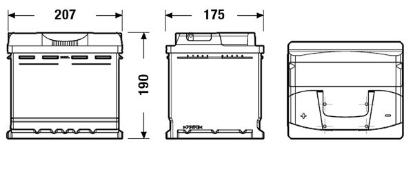 CENTRA starterio akumuliatorius CB501