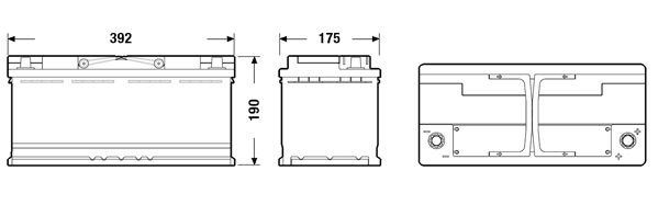 CENTRA starterio akumuliatorius CK1050