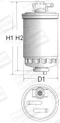 CHAMPION Топливный фильтр L120/606