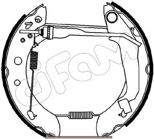 CIFAM Комплект тормозных колодок 151-174