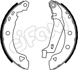 CIFAM Комплект тормозных колодок 153-002Y