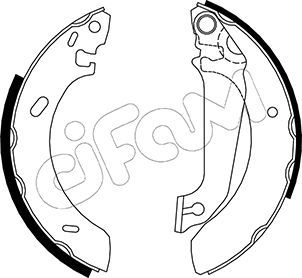 CIFAM Комплект тормозных колодок 153-120