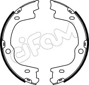 CIFAM Комплект тормозных колодок, стояночная тормозная с 153-188