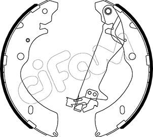 CIFAM Комплект тормозных колодок 153-194Y