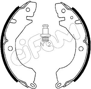 CIFAM Комплект тормозных колодок 153-253