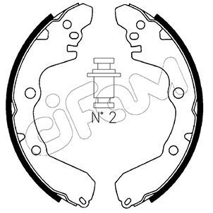 CIFAM Комплект тормозных колодок 153-256