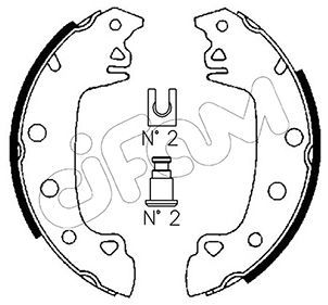 CIFAM Комплект тормозных колодок 153-340