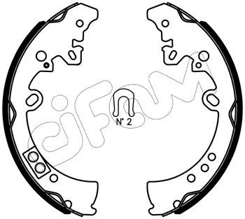CIFAM Комплект тормозных колодок 153-445J
