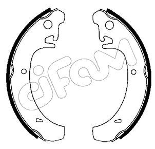 CIFAM Комплект тормозных колодок 153-456