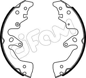 CIFAM Комплект тормозных колодок 153-516