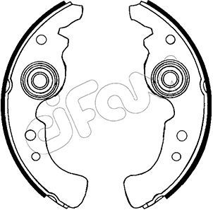 CIFAM Комплект тормозных колодок 153-556