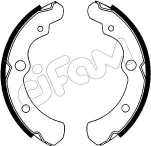 CIFAM Комплект тормозных колодок 153-628