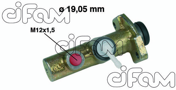 CIFAM pagrindinis cilindras, stabdžiai 202-015