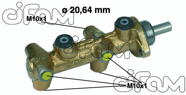 CIFAM pagrindinis cilindras, stabdžiai 202-040