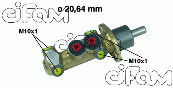CIFAM pagrindinis cilindras, stabdžiai 202-044