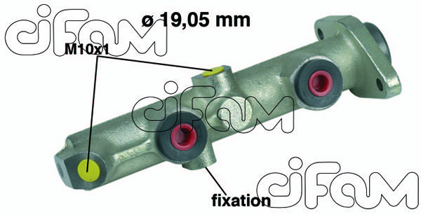 CIFAM pagrindinis cilindras, stabdžiai 202-074