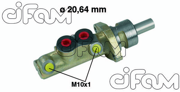 CIFAM pagrindinis cilindras, stabdžiai 202-156