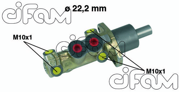 CIFAM pagrindinis cilindras, stabdžiai 202-198