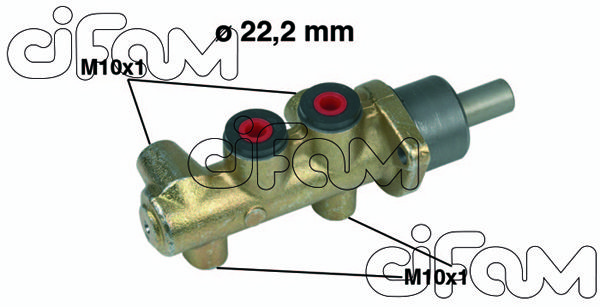 CIFAM pagrindinis cilindras, stabdžiai 202-217