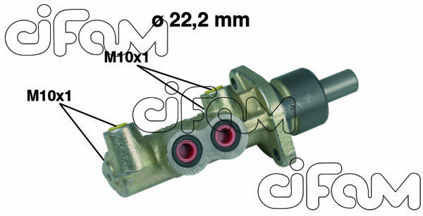 CIFAM pagrindinis cilindras, stabdžiai 202-220