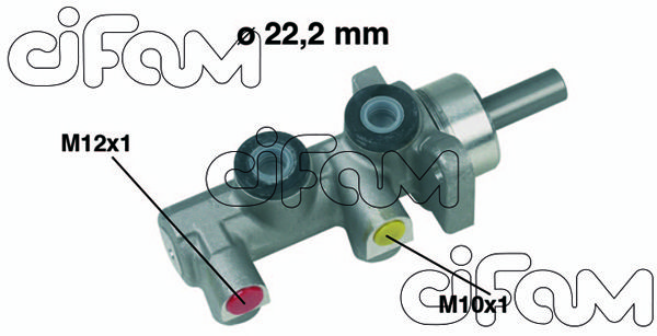 CIFAM pagrindinis cilindras, stabdžiai 202-229