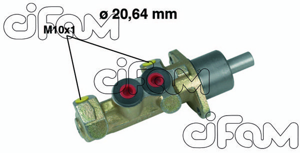 CIFAM pagrindinis cilindras, stabdžiai 202-242