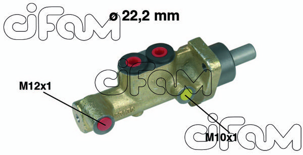 CIFAM pagrindinis cilindras, stabdžiai 202-246