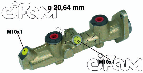 CIFAM pagrindinis cilindras, stabdžiai 202-251