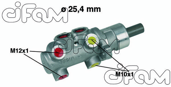 CIFAM pagrindinis cilindras, stabdžiai 202-268