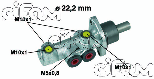 CIFAM pagrindinis cilindras, stabdžiai 202-353