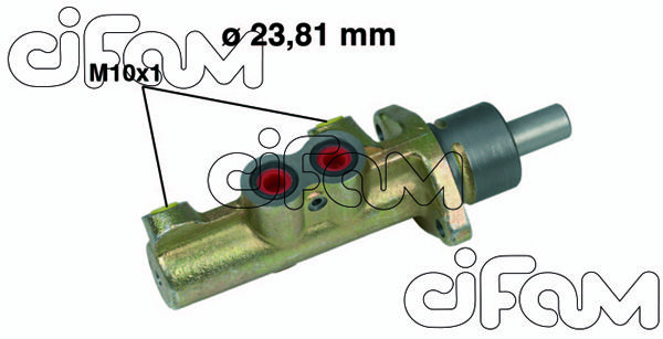 CIFAM pagrindinis cilindras, stabdžiai 202-411