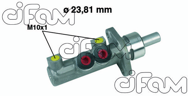 CIFAM pagrindinis cilindras, stabdžiai 202-412