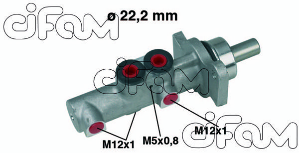 CIFAM pagrindinis cilindras, stabdžiai 202-437