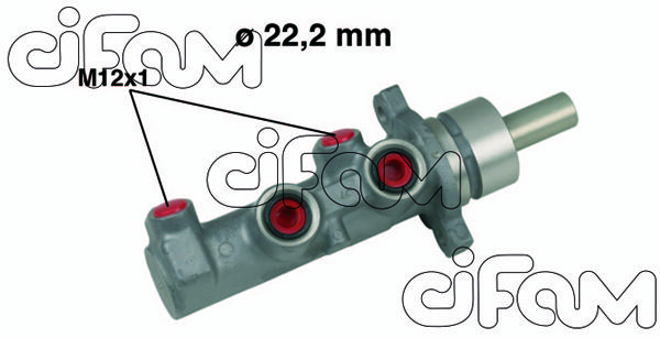 CIFAM pagrindinis cilindras, stabdžiai 202-479