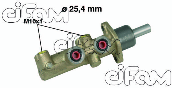 CIFAM pagrindinis cilindras, stabdžiai 202-481