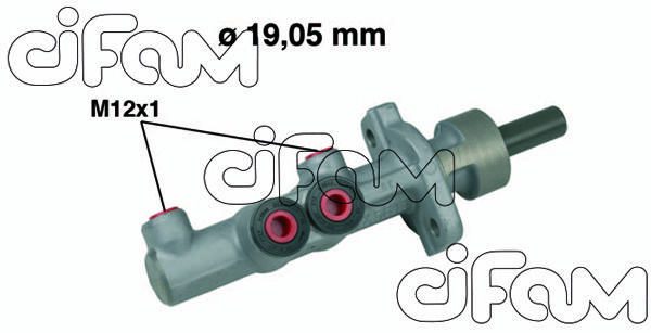 CIFAM pagrindinis cilindras, stabdžiai 202-537