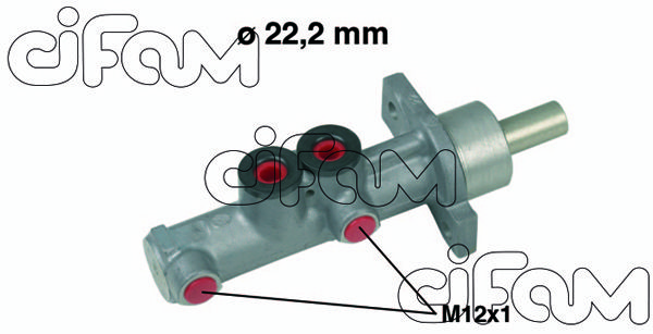 CIFAM pagrindinis cilindras, stabdžiai 202-597