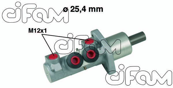 CIFAM pagrindinis cilindras, stabdžiai 202-606
