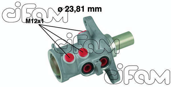 CIFAM pagrindinis cilindras, stabdžiai 202-638