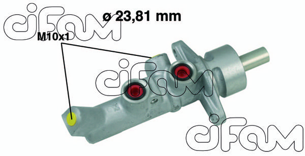 CIFAM pagrindinis cilindras, stabdžiai 202-647