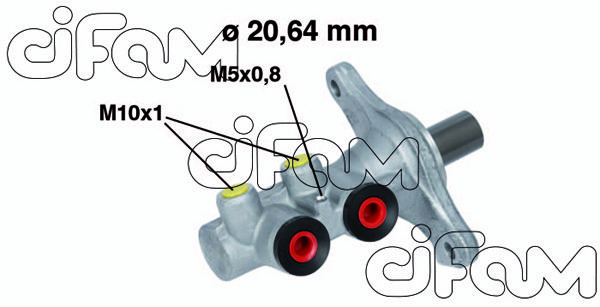 CIFAM Главный тормозной цилиндр 202-682