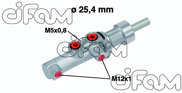 CIFAM Главный тормозной цилиндр 202-752