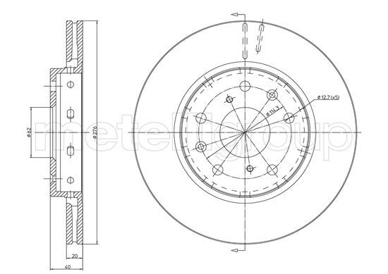 CIFAM Тормозной диск 800-1217C