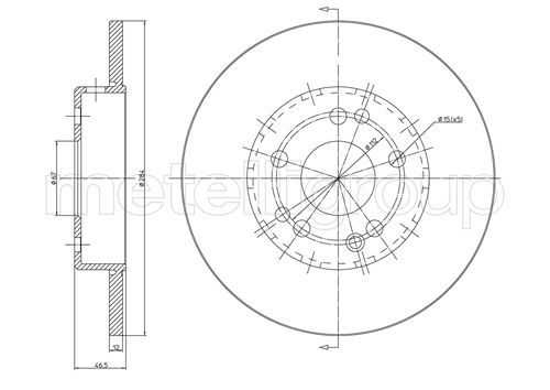 CIFAM Тормозной диск 800-124C