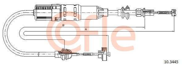 COFLE Трос, управление сцеплением 10.3445