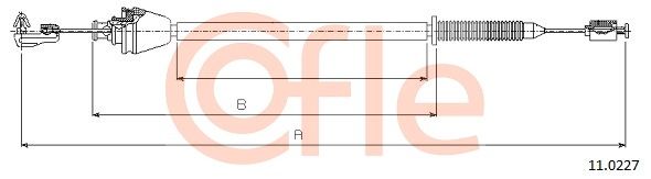 COFLE Тросик газа 11.0227