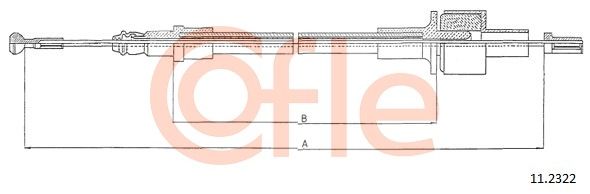 COFLE Трос, управление сцеплением 11.2322