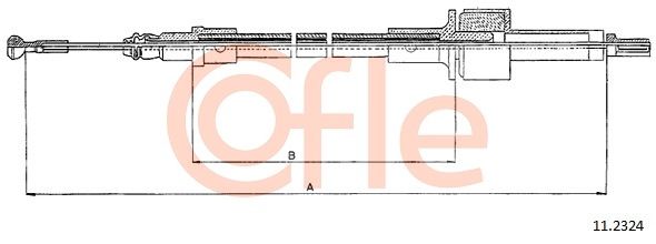 COFLE Трос, управление сцеплением 11.2324