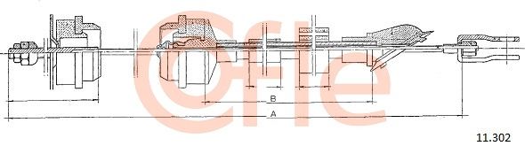 COFLE Трос, управление сцеплением 11.302