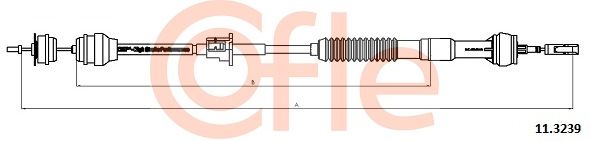 COFLE Трос, управление сцеплением 11.3239